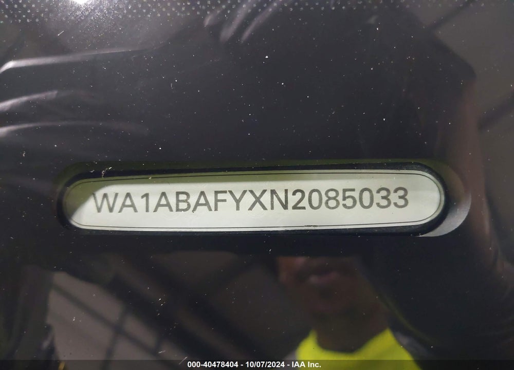 2022 AUDI Q5 PREMIUM 40 TFSI QUATTRO S TRONIC VIN: WA1ABAFYXN2085033