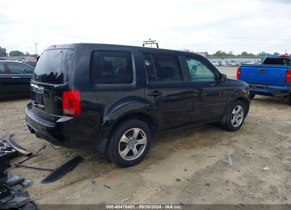 2013 HONDA PILOT EX-L VIN: 5FNYF3H54DB042486