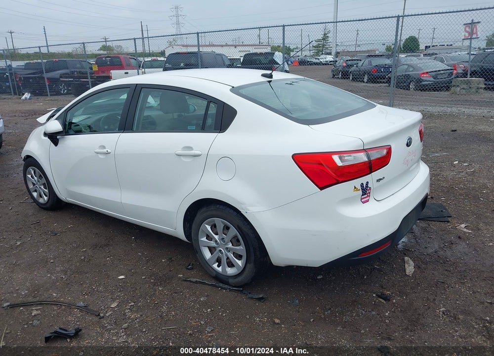 2015 KIA RIO LX VIN: KNADM4A37F6491238