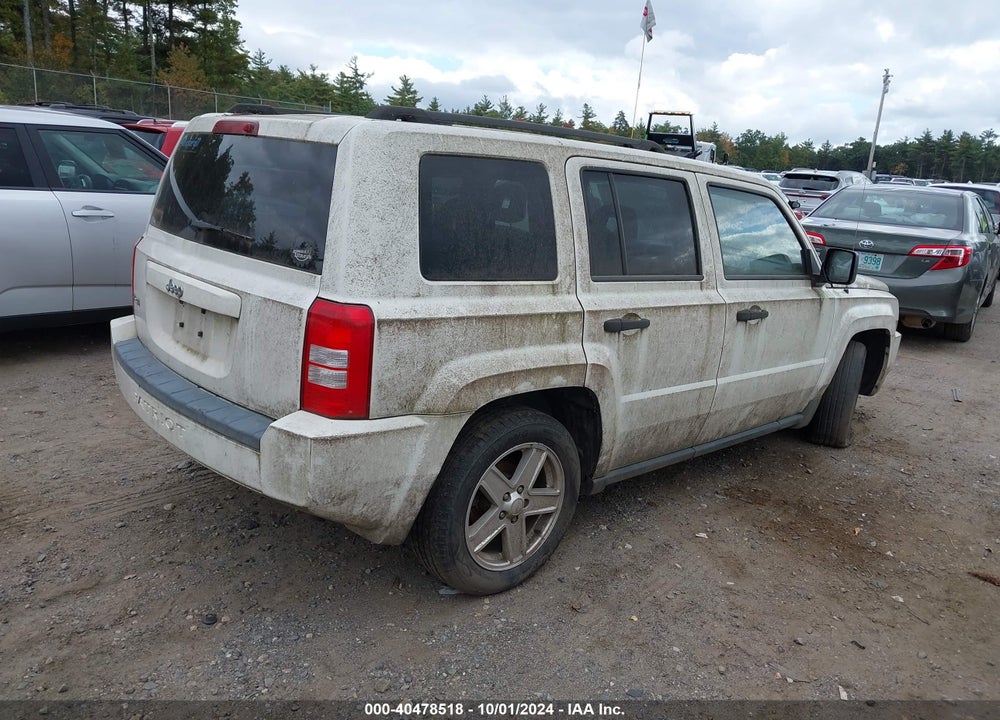2008 JEEP PATRIOT SPORT VIN: 1J8FF28W08D620731