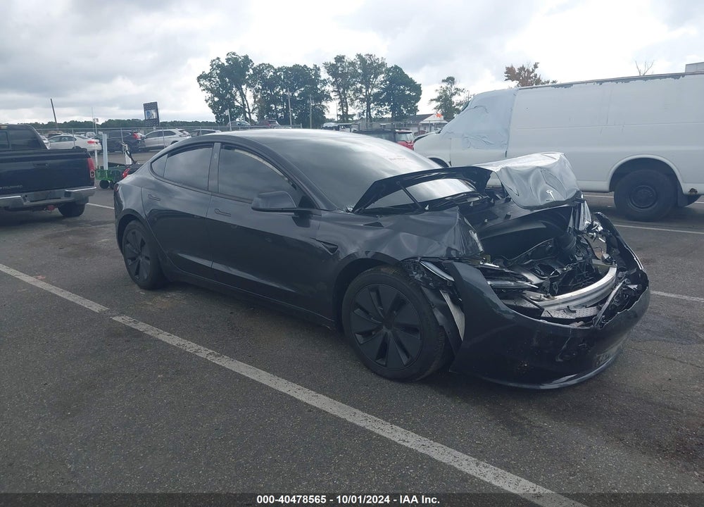 2024 TESLA MODEL 3 REAR-WHEEL DRIVE VIN: 5YJ3E1EA4RF717652