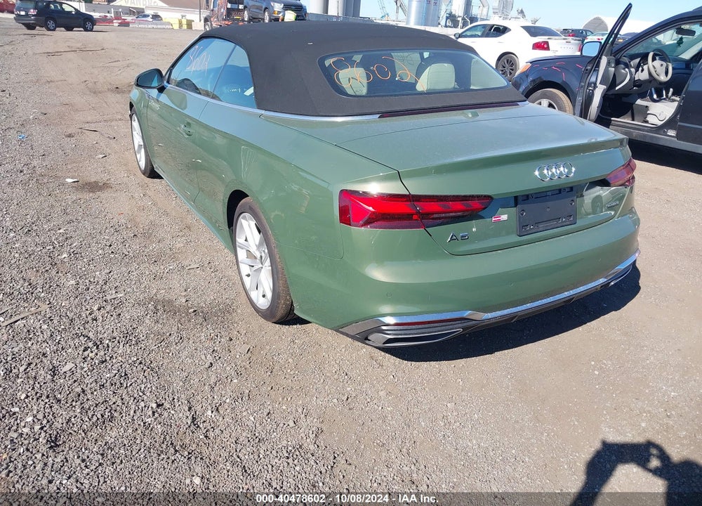 2024 AUDI A5 CABRIOLET PREMIUM PLUS 45 TFSI S LINE QUATTRO S TRONIC VIN: WAU4AGF5XRN009067