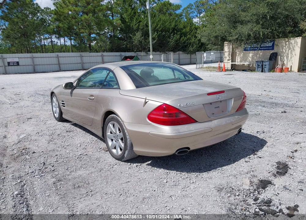 2003 MERCEDES-BENZ SL 500 VIN: WDBSK75F23F016645