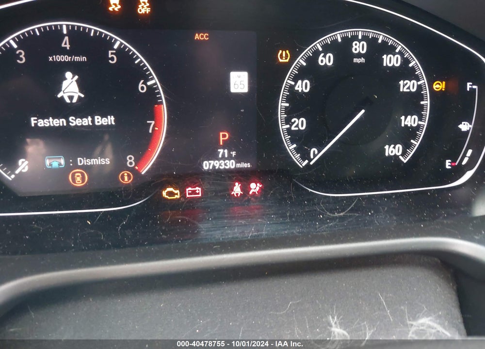 2019 HONDA ACCORD SPORT VIN: 1HGCV1F34KA132862