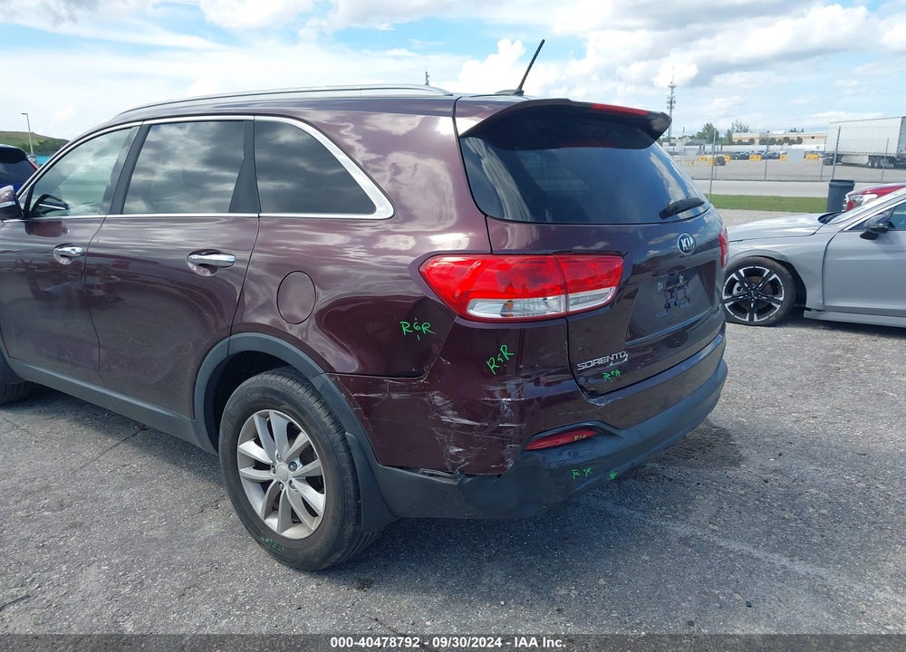 2016 KIA SORENTO 2.4L LX VIN: 5XYPG4A30GG127653