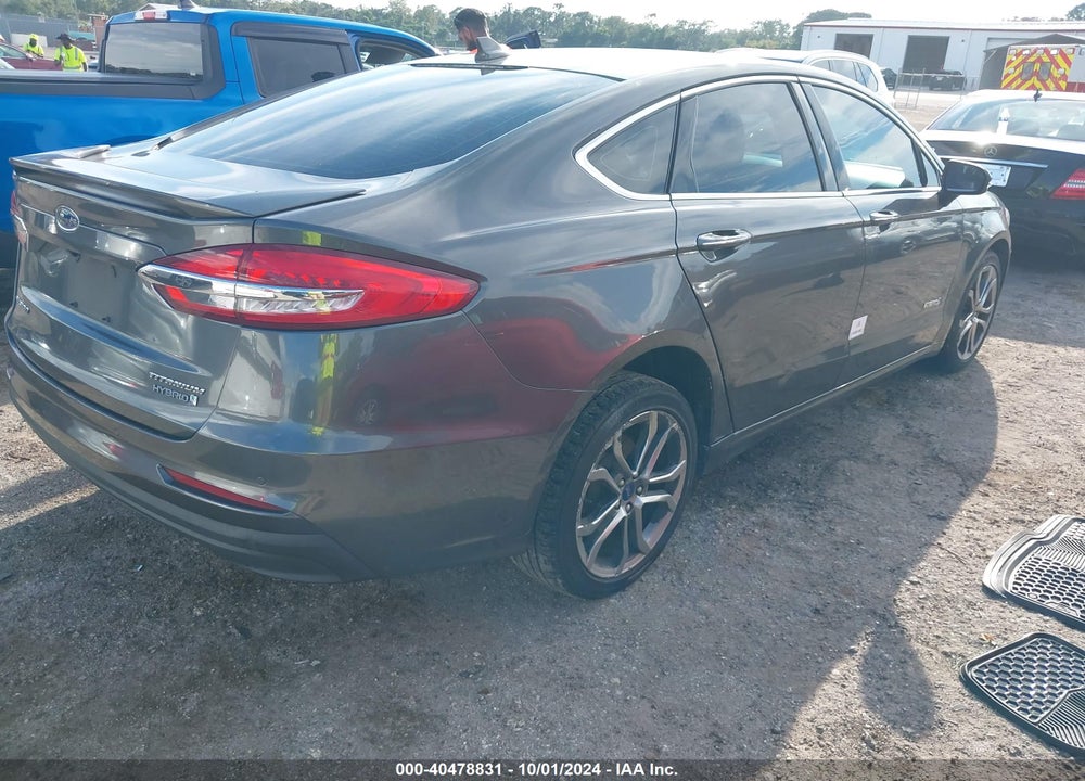 2019 FORD FUSION HYBRID TITANIUM VIN: 3FA6P0RU4KR209231