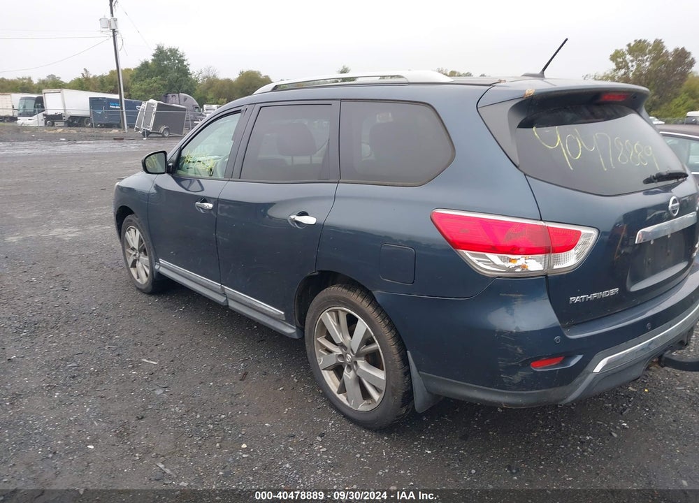 2013 NISSAN PATHFINDER PLATINUM VIN: 5N1AR2MM8DC654215