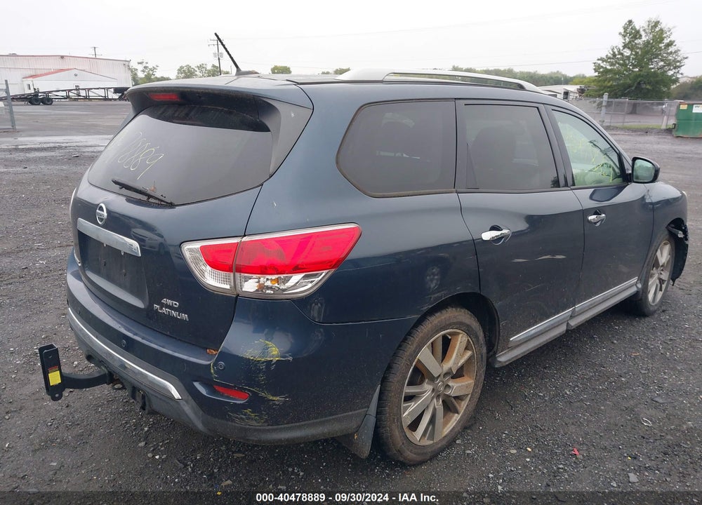 2013 NISSAN PATHFINDER PLATINUM VIN: 5N1AR2MM8DC654215