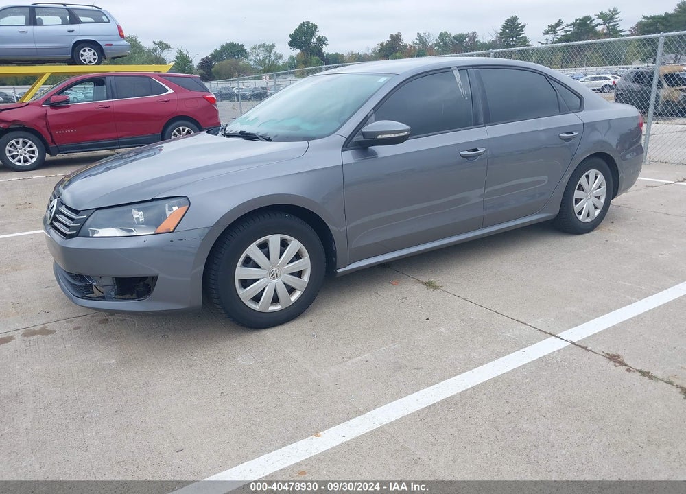 2012 VOLKSWAGEN PASSAT 2.5L S VIN: 1VWAP7A35CC057604