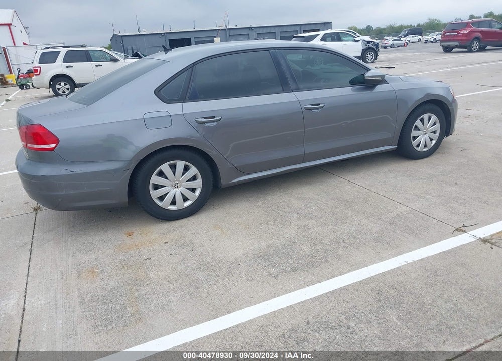 2012 VOLKSWAGEN PASSAT 2.5L S VIN: 1VWAP7A35CC057604