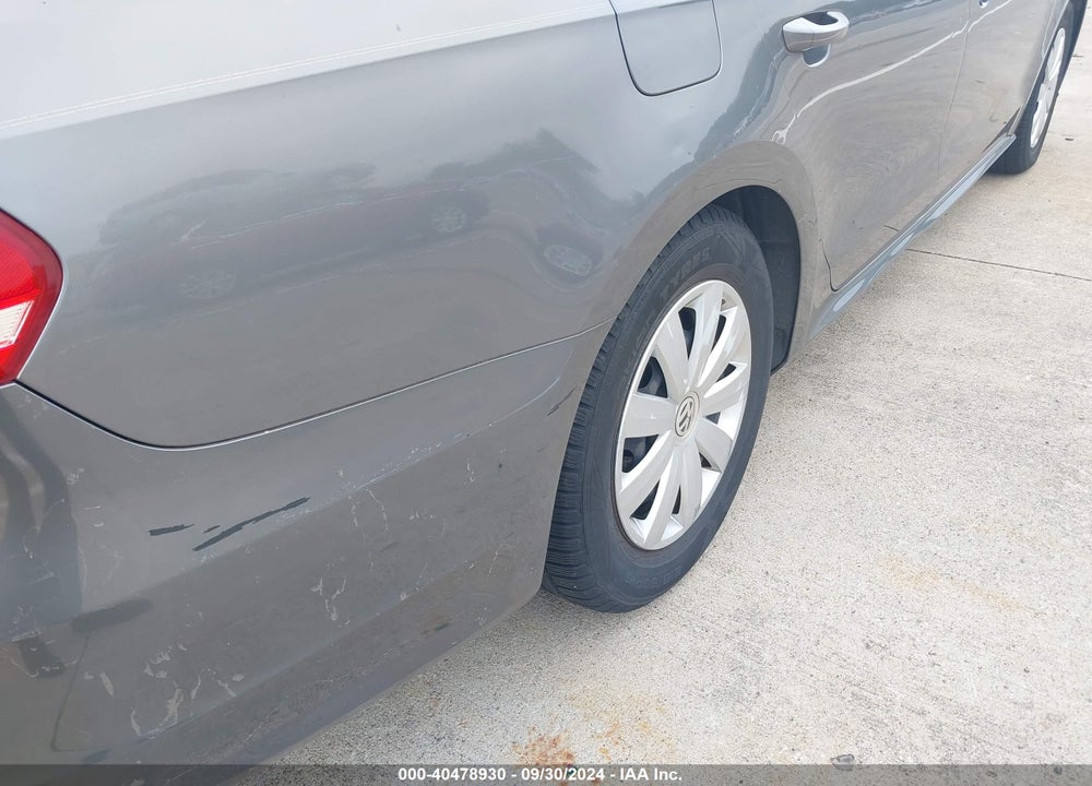 2012 VOLKSWAGEN PASSAT 2.5L S VIN: 1VWAP7A35CC057604