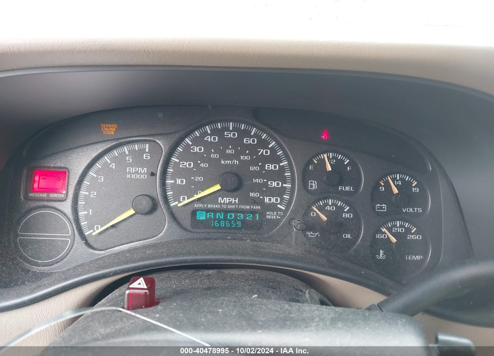 2001 CHEVROLET TAHOE LS VIN: 1GNEK13T71J152548