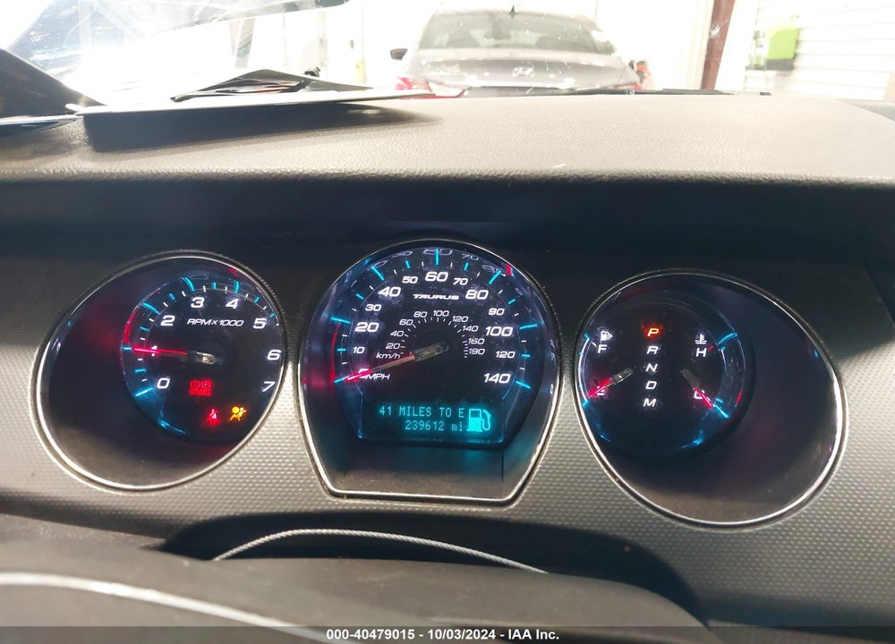 2011 FORD TAURUS SEL VIN: 1FAHP2EWXBG154237