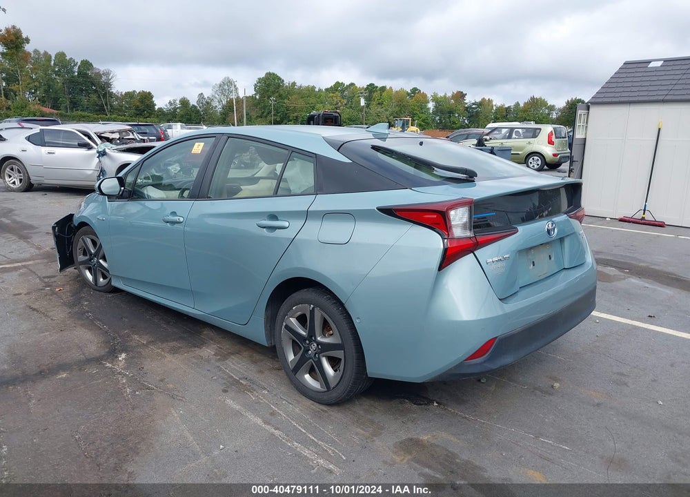 2019 TOYOTA PRIUS XLE VIN: JTDKARFU6K3084198