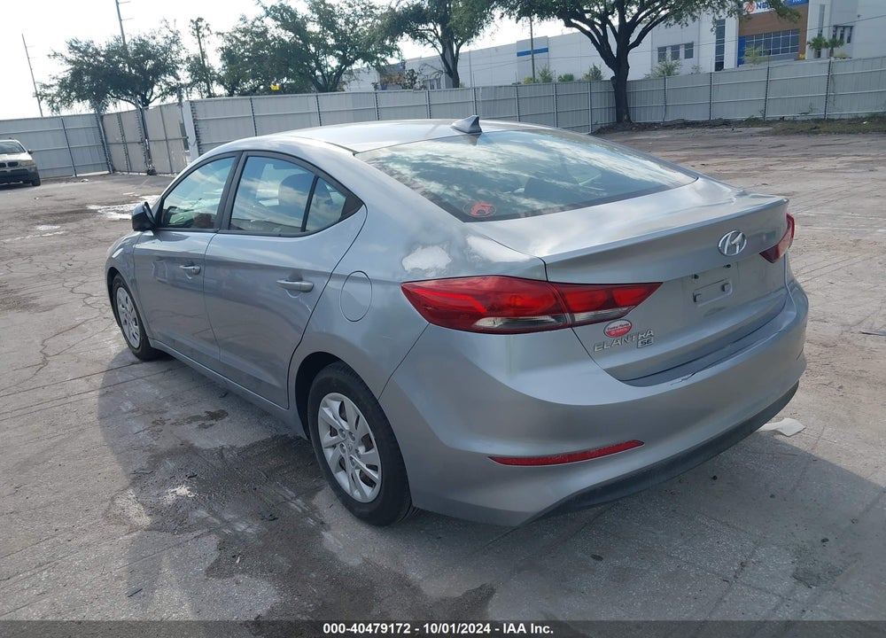 2017 HYUNDAI ELANTRA SE VIN: 5NPD74LFXHH139751