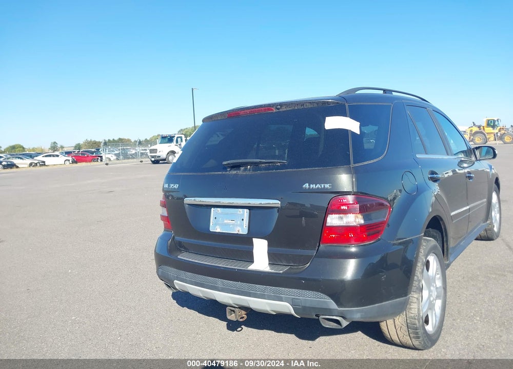 2008 MERCEDES-BENZ ML 350 4MATIC VIN: 4JGBB86E98A401259