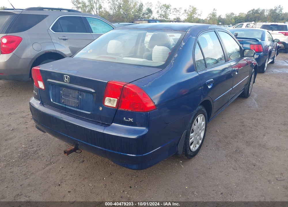 2005 HONDA CIVIC LX VIN: 2HGES15545H588077