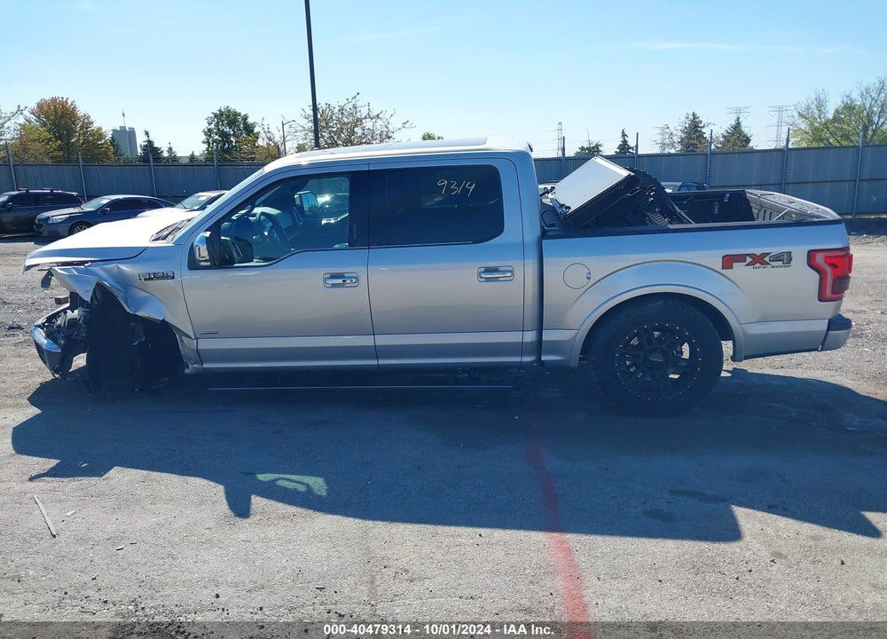 2016 FORD F-150 PLATINUM VIN: 1FTEW1EG1GFC27754