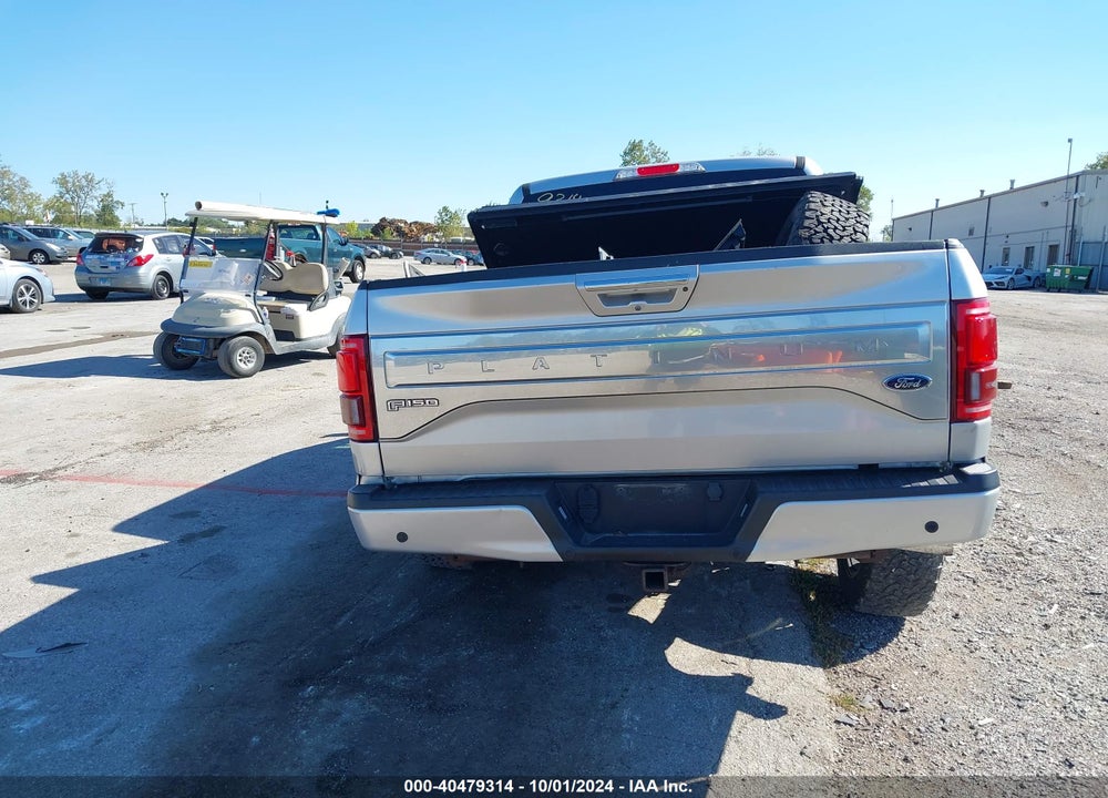 2016 FORD F-150 PLATINUM VIN: 1FTEW1EG1GFC27754