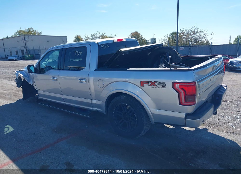 2016 FORD F-150 PLATINUM VIN: 1FTEW1EG1GFC27754