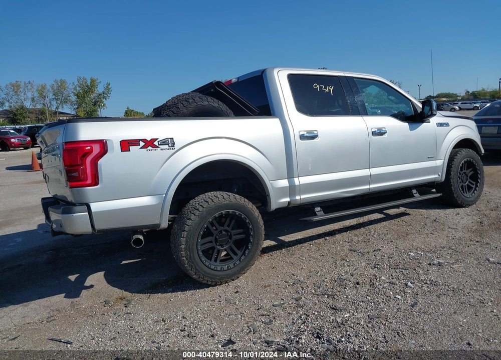 2016 FORD F-150 PLATINUM VIN: 1FTEW1EG1GFC27754