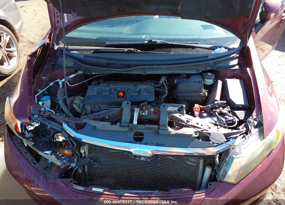 2012 HONDA CIVIC LX VIN: 19XFB2F5XCE084696