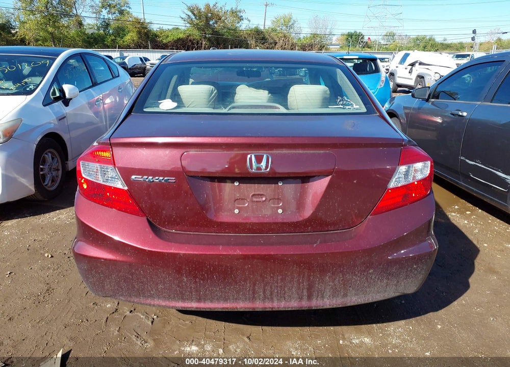 2012 HONDA CIVIC LX VIN: 19XFB2F5XCE084696