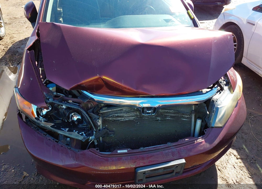 2012 HONDA CIVIC LX VIN: 19XFB2F5XCE084696
