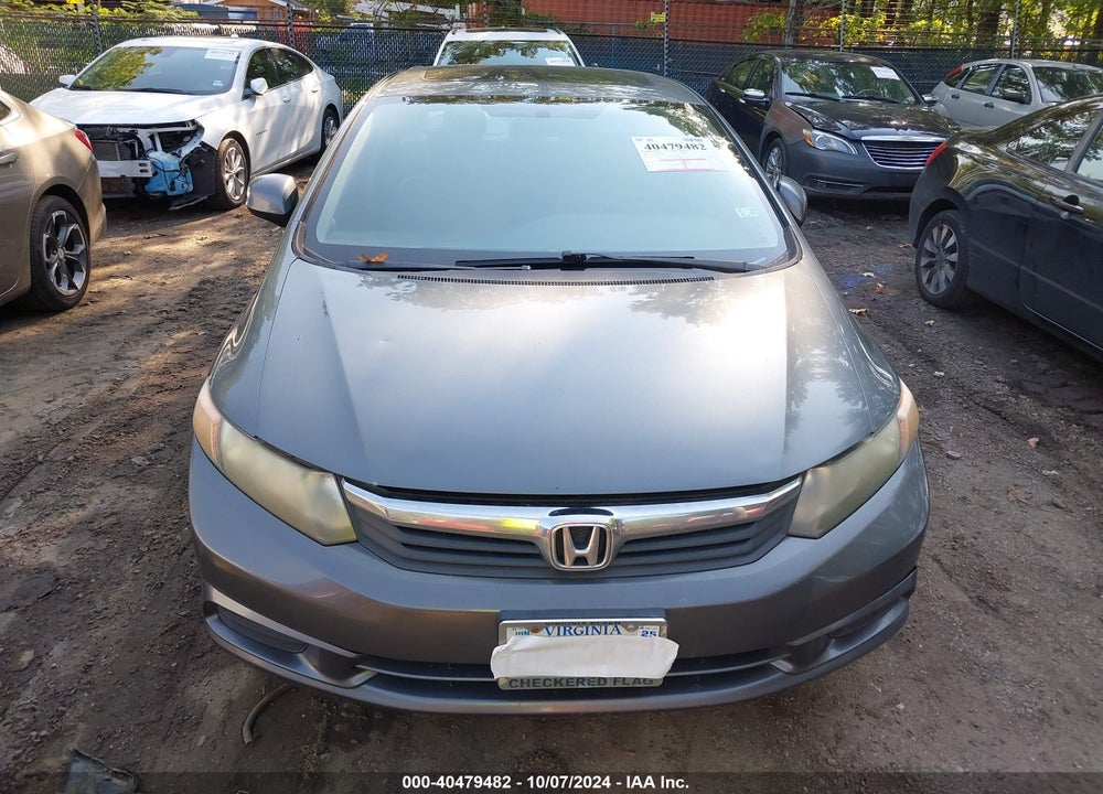 2012 HONDA CIVIC EX VIN: 19XFB2F88CE046460