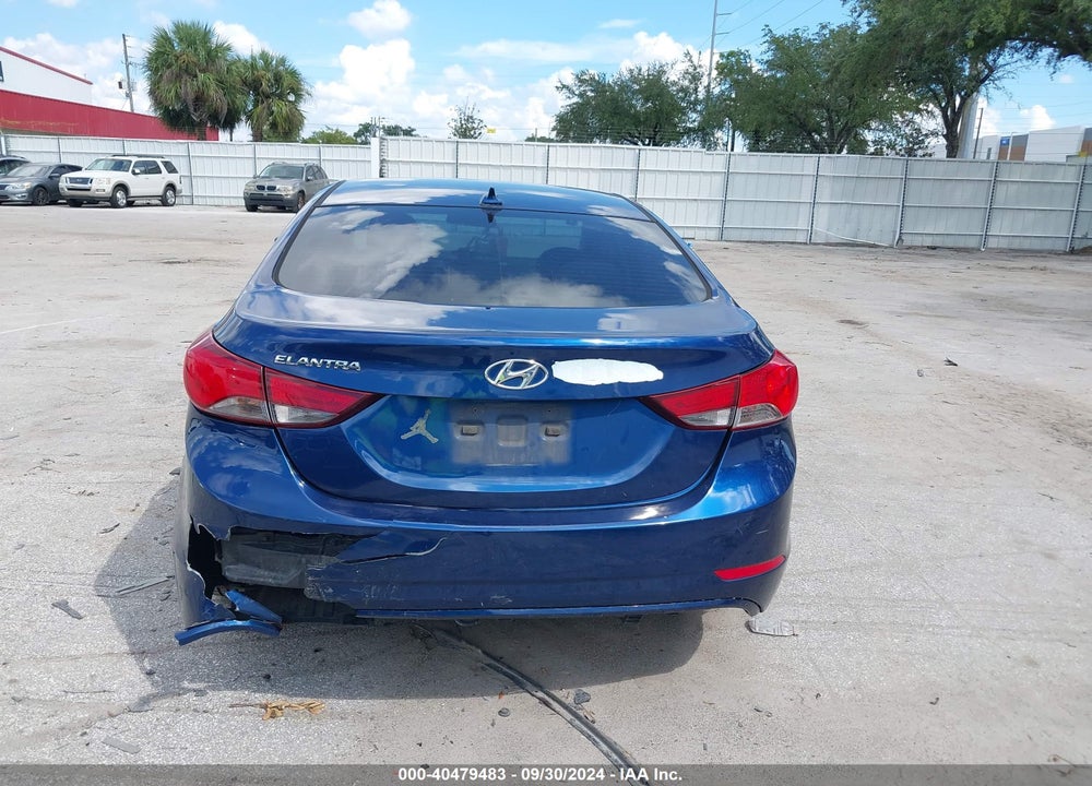 2016 HYUNDAI ELANTRA SE VIN: 5NPDH4AE2GH756843
