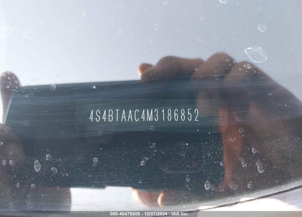 2021 SUBARU OUTBACK VIN: 4S4BTAAC4M3186852