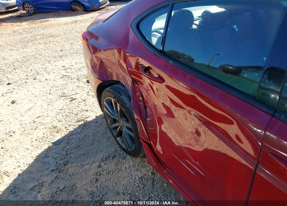 2019 ACURA TLX TECH   A-SPEC PKGS/W/A-SPEC PKG RED LEATHER VIN: 19UUB1F61KA002903