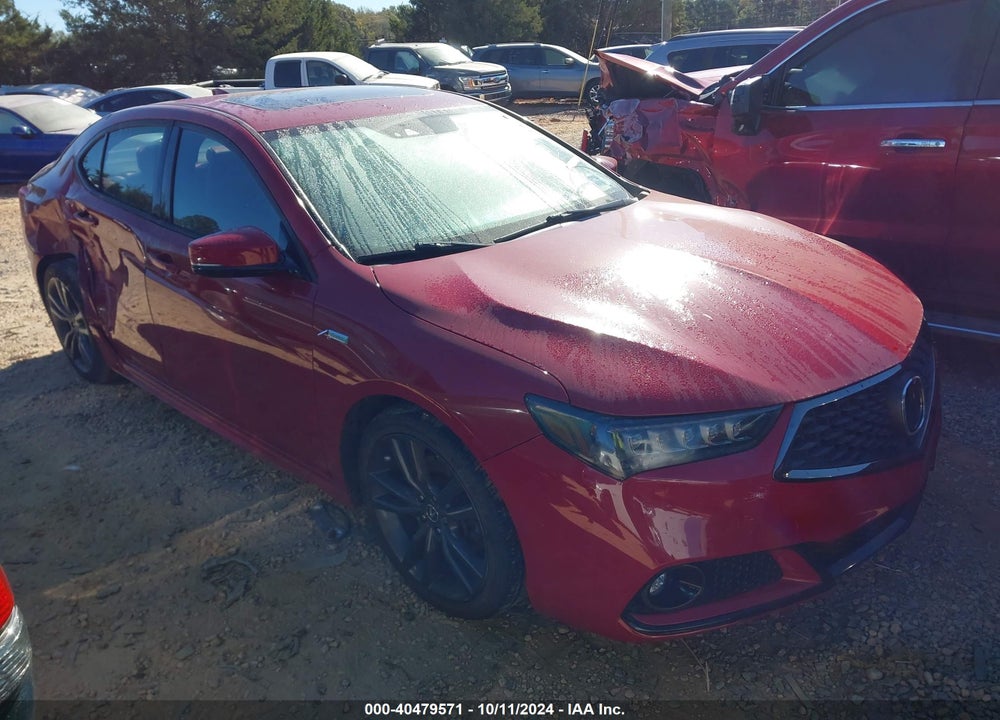 2019 ACURA TLX TECH   A-SPEC PKGS/W/A-SPEC PKG RED LEATHER VIN: 19UUB1F61KA002903