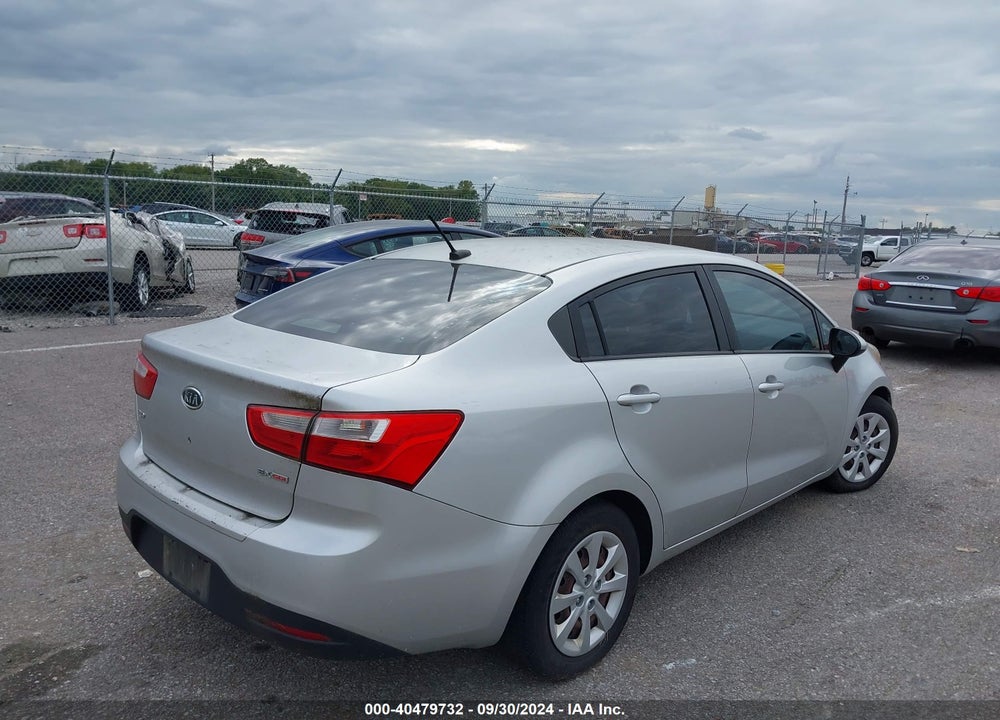 2012 KIA RIO EX VIN: KNADN4A3XC6056089
