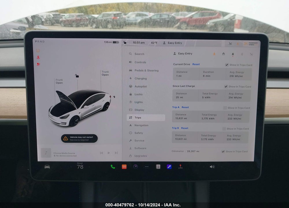 2021 TESLA MODEL 3 STANDARD RANGE PLUS REAR-WHEEL DRIVE VIN: 5YJ3E1EA7MF851631