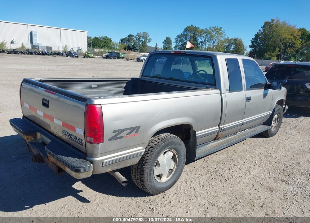 1998 CHEVROLET K1500 FLEETSIDE VIN: 2GCEK19R5W1254534
