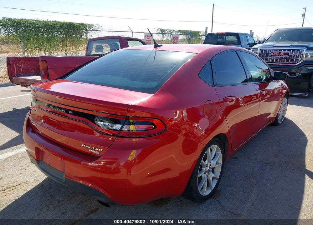 2013 DODGE DART RALLYE VIN: 1C3CDFBH4DD641338
