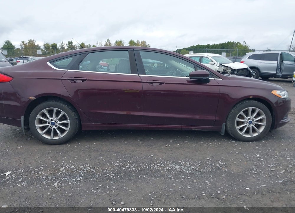 2017 FORD FUSION SE VIN: 3FA6P0H75HR211462