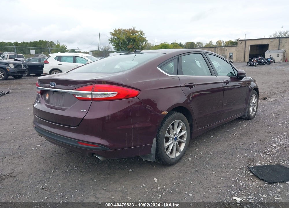 2017 FORD FUSION SE VIN: 3FA6P0H75HR211462