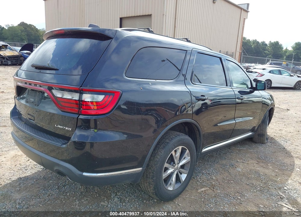 2016 DODGE DURANGO LIMITED VIN: 1C4RDJDG9GC331130