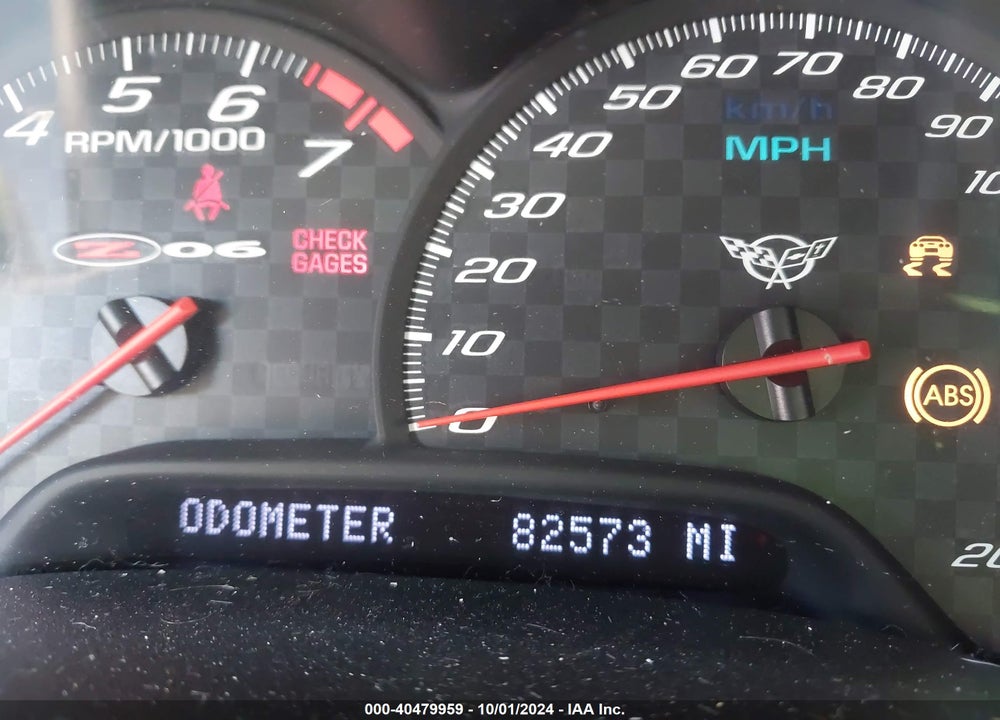2001 CHEVROLET CORVETTE Z06 HARDTOP VIN: 1G1YY12S115109256