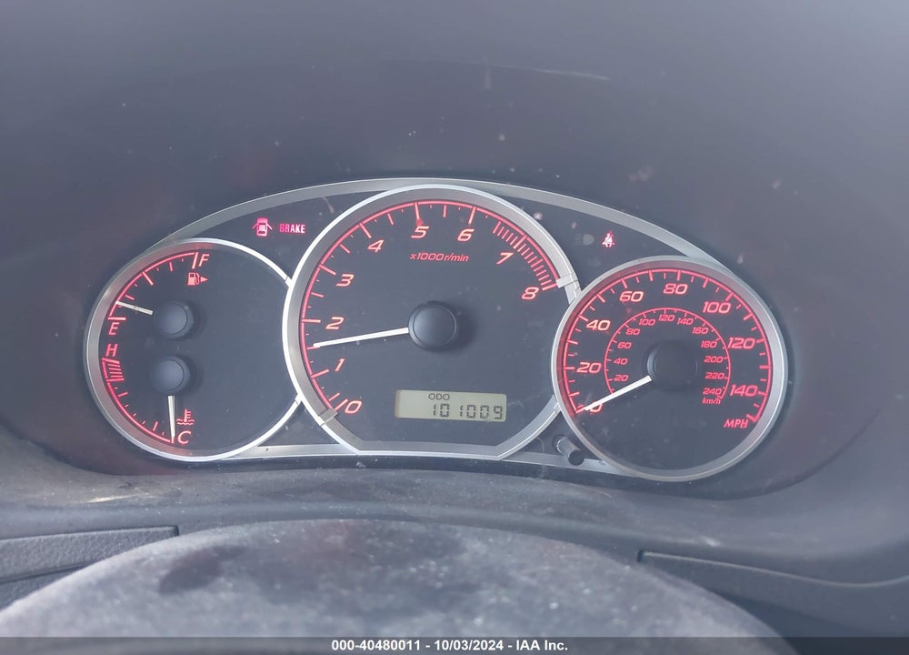 2008 SUBARU IMPREZA WRX VIN: JF1GH74658G810666