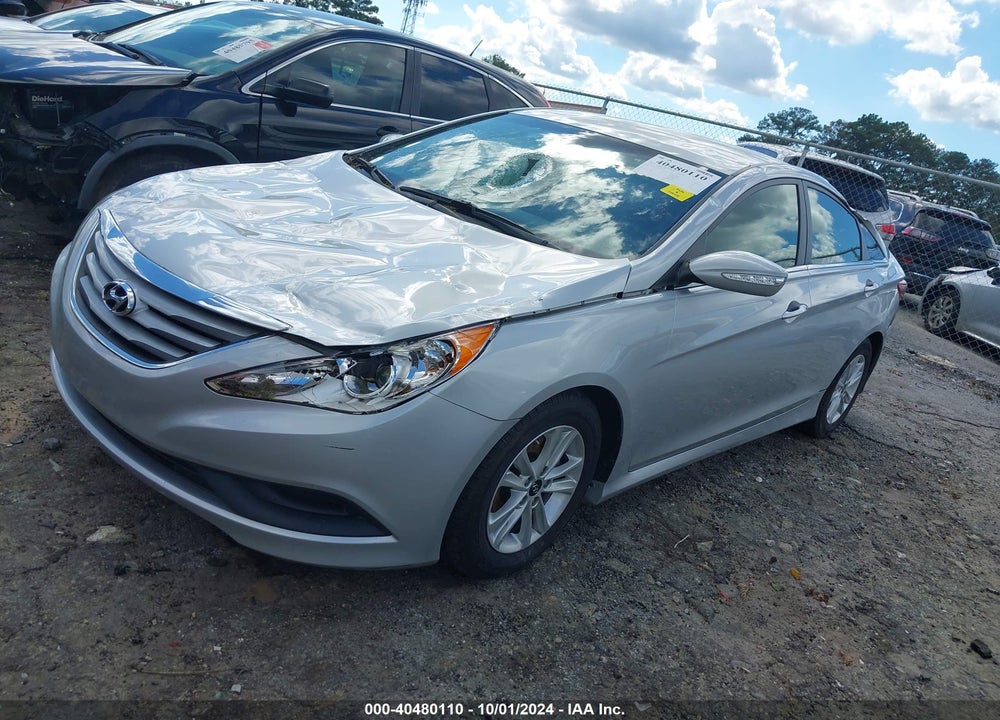 2014 HYUNDAI SONATA GLS VIN: 5NPEB4AC0EH812411