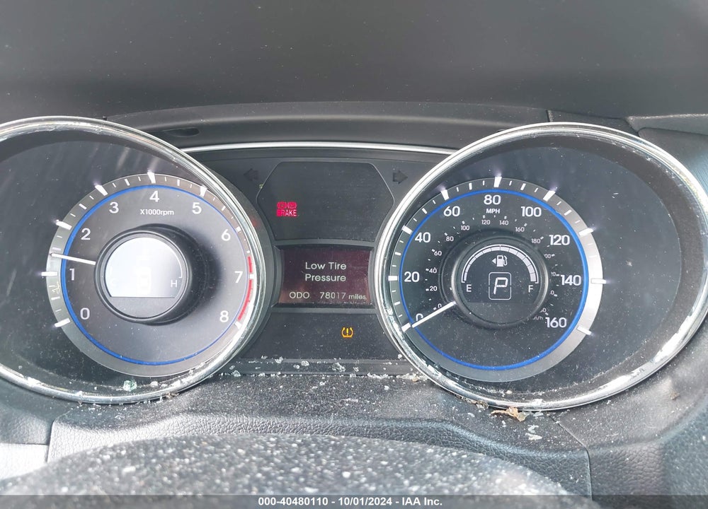 2014 HYUNDAI SONATA GLS VIN: 5NPEB4AC0EH812411