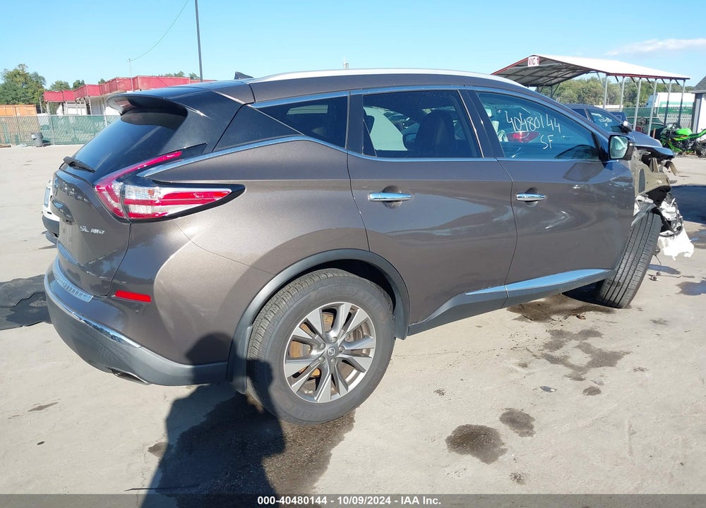 2016 NISSAN MURANO SL VIN: 5N1AZ2MH7GN109330