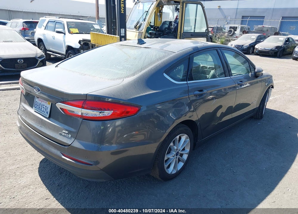 2019 FORD FUSION HYBRID SE VIN: 3FA6P0LU7KR148689