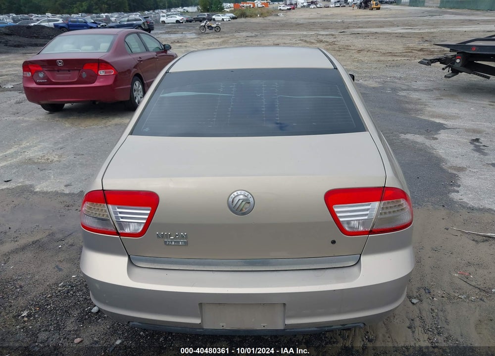 2006 MERCURY MILAN I4 PREMIER VIN: 3MEFM08ZX6R619617