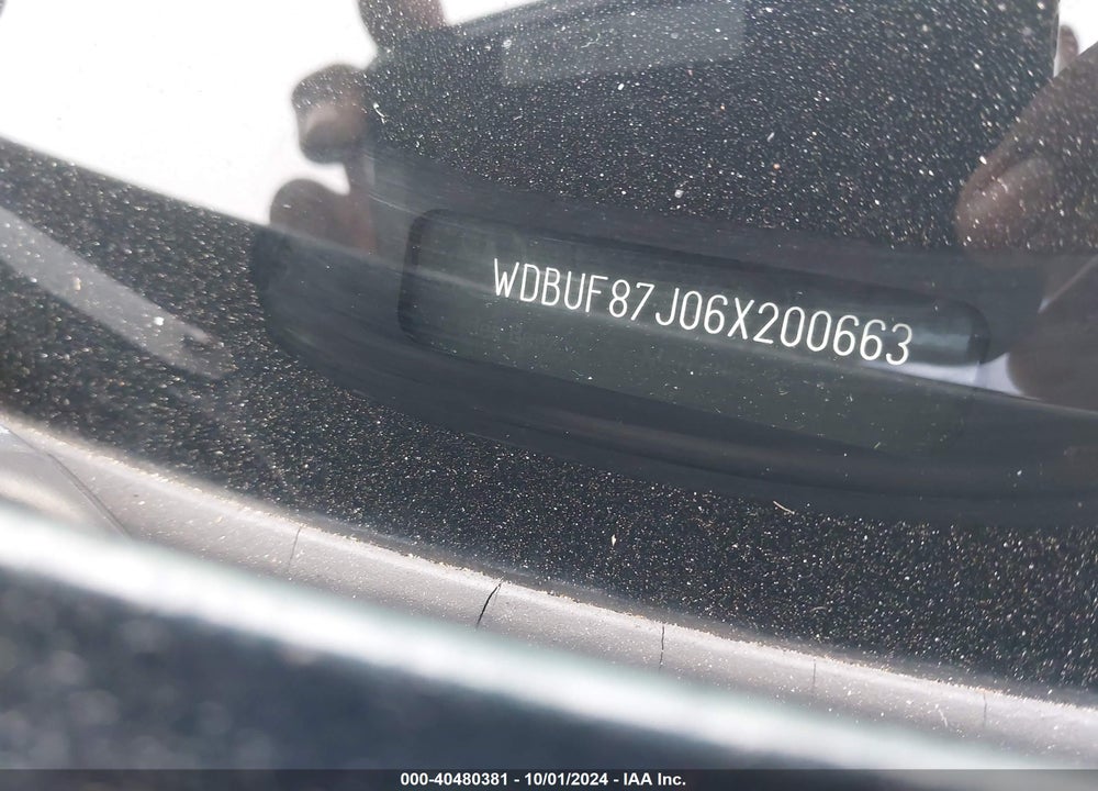 2006 MERCEDES-BENZ E 350 4MATIC VIN: WDBUF87J06X200663