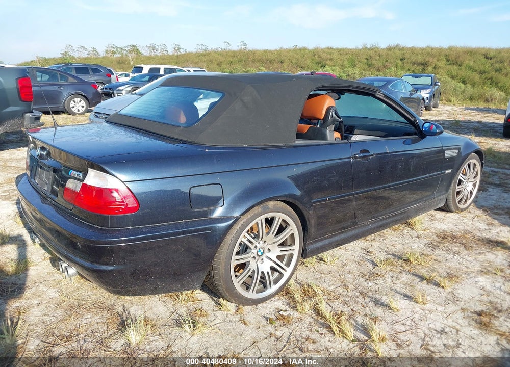 2003 BMW M3 VIN: WBSBR93443PK00868