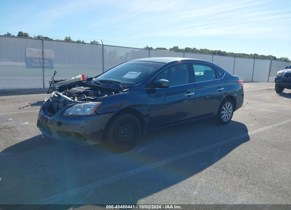 2013 NISSAN SENTRA S VIN: 3N1AB7AP3DL727390